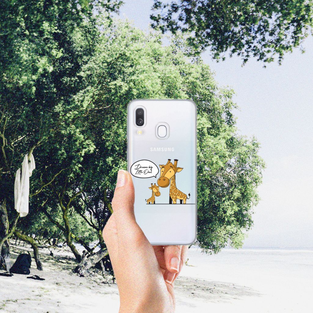 Samsung Galaxy A40 Telefoonhoesje met Naam Giraffe