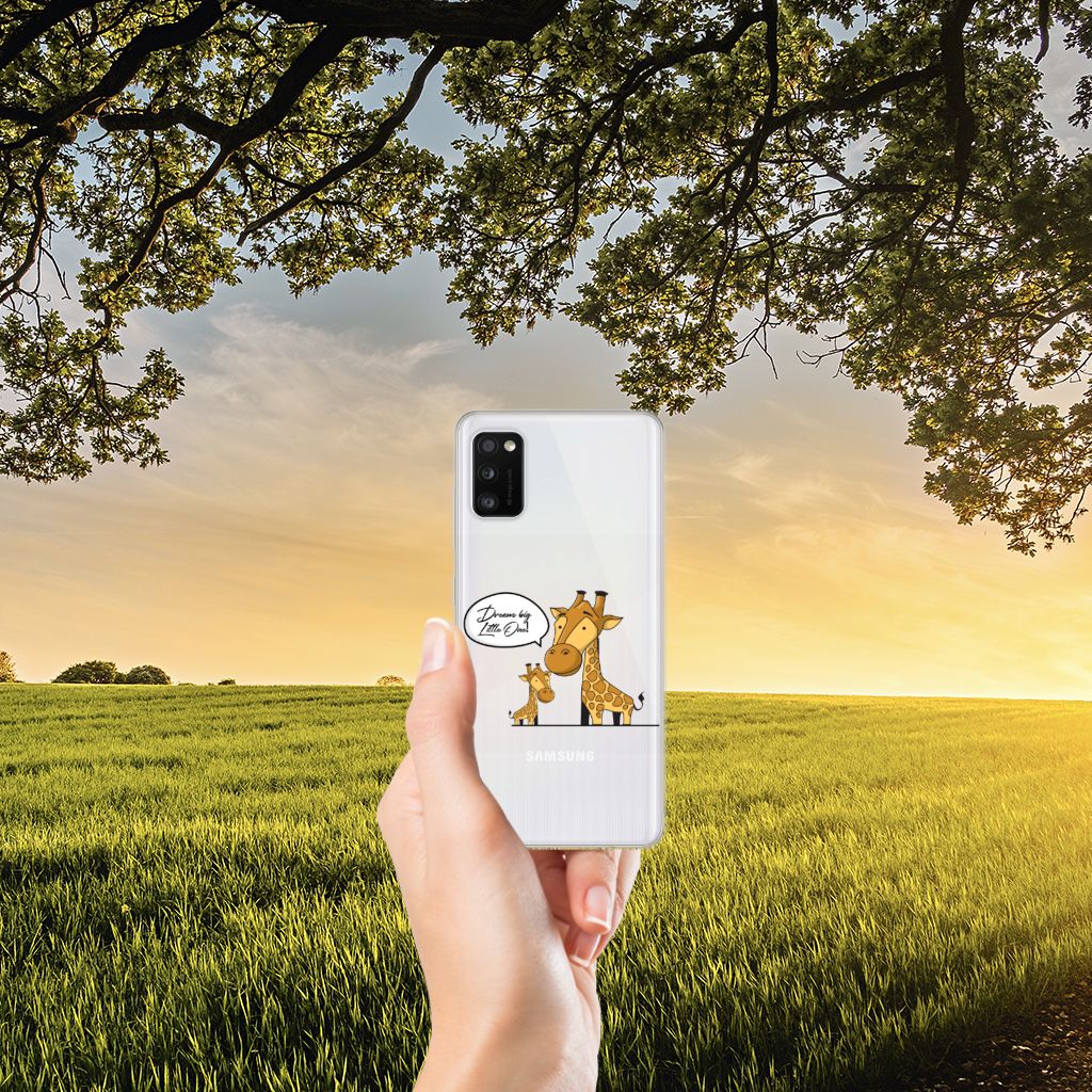 Samsung Galaxy A41 Telefoonhoesje met Naam Giraffe
