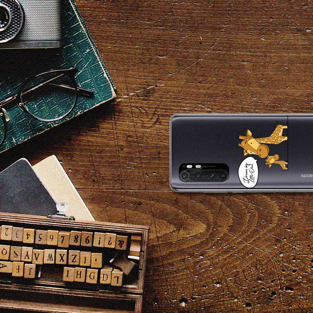 Xiaomi Mi Note 10 Lite Telefoonhoesje met Naam Giraffe