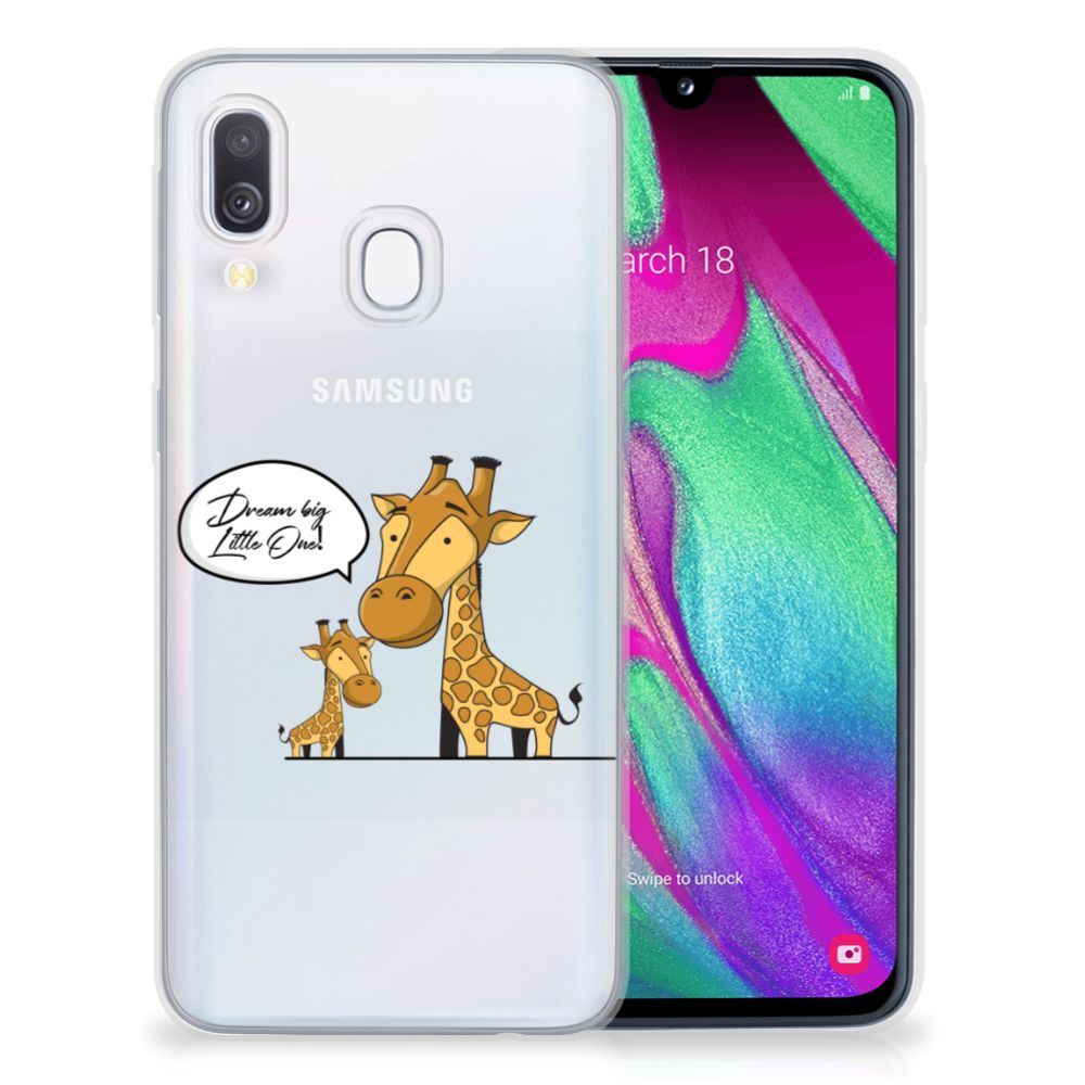 Samsung Galaxy A40 Telefoonhoesje met Naam Giraffe