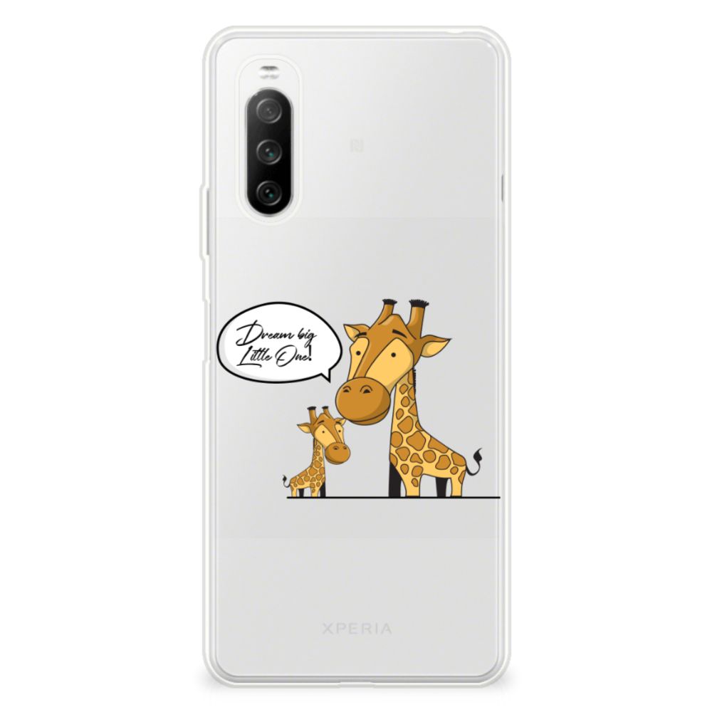 Sony Xperia 10 III Telefoonhoesje met Naam Giraffe