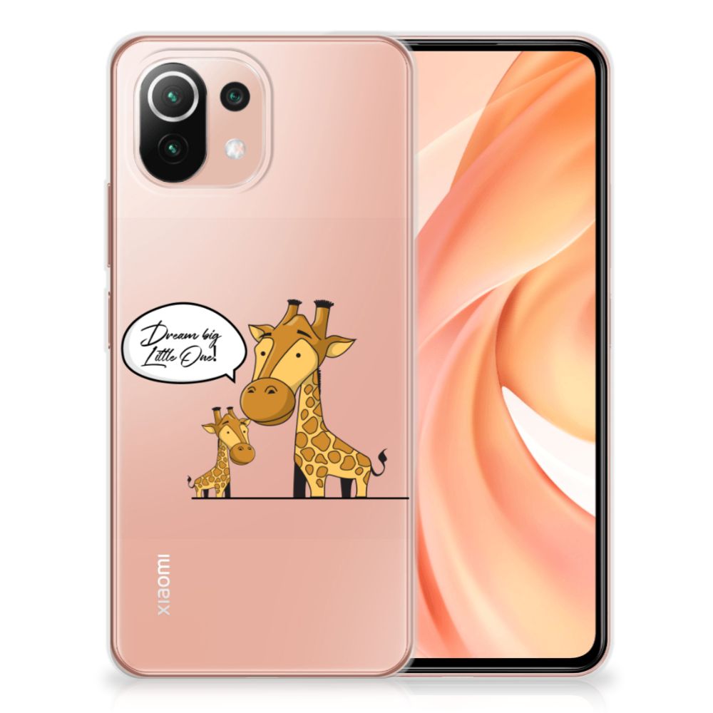Xiaomi Mi 11 Lite | 11 Lite 5G NE Telefoonhoesje met Naam Giraffe