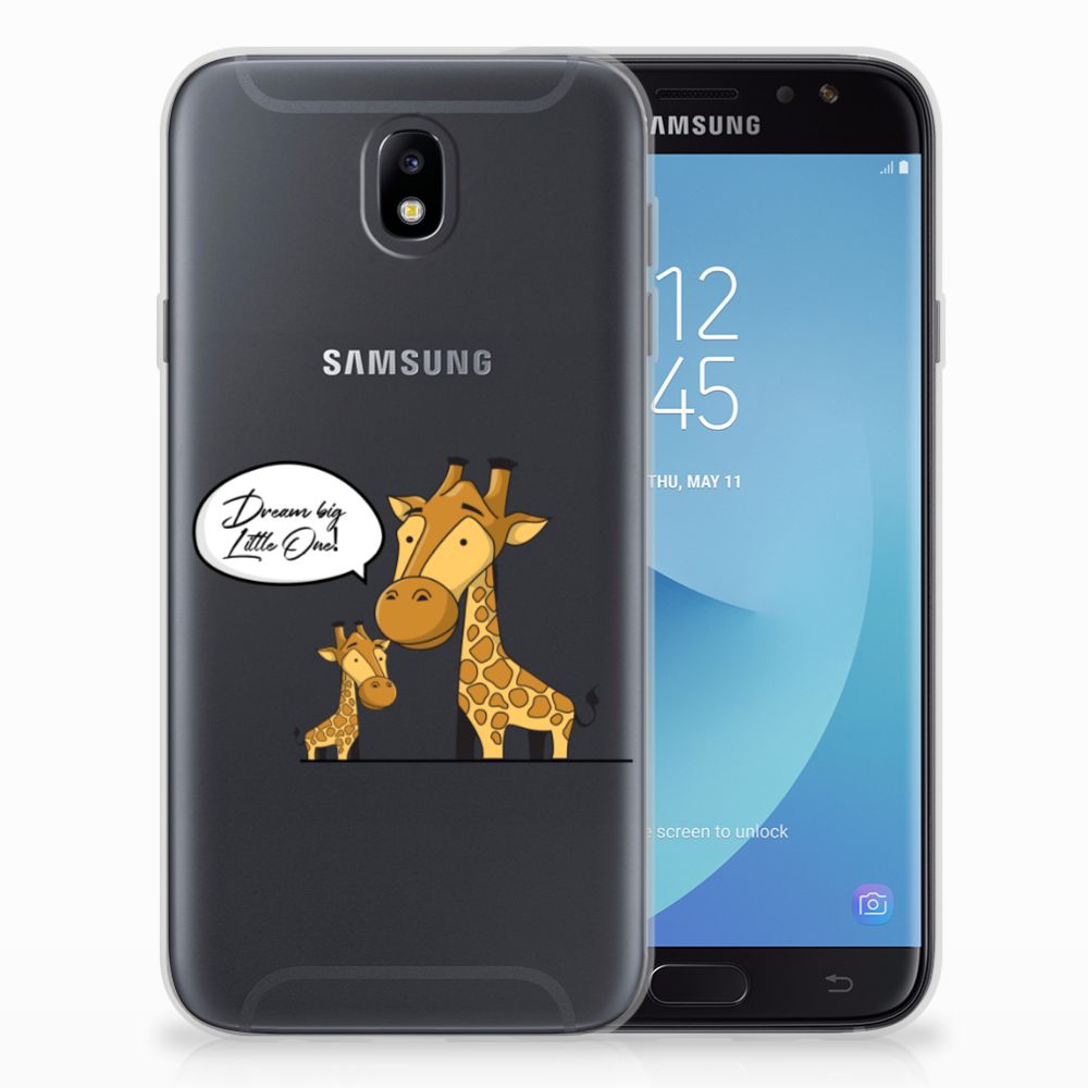 Samsung Galaxy J7 2017 | J7 Pro Telefoonhoesje met Naam Giraffe