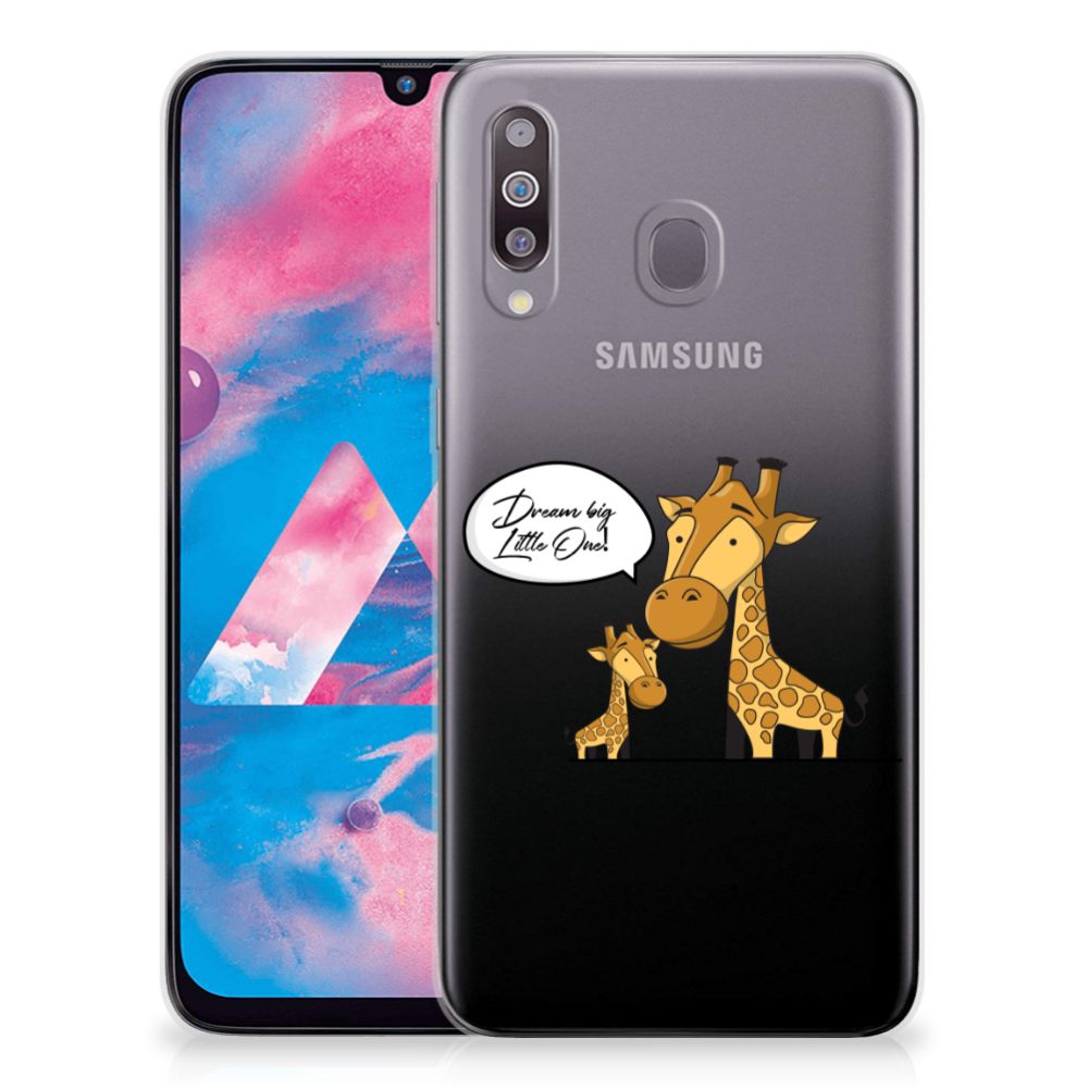 Samsung Galaxy M30 Telefoonhoesje met Naam Giraffe