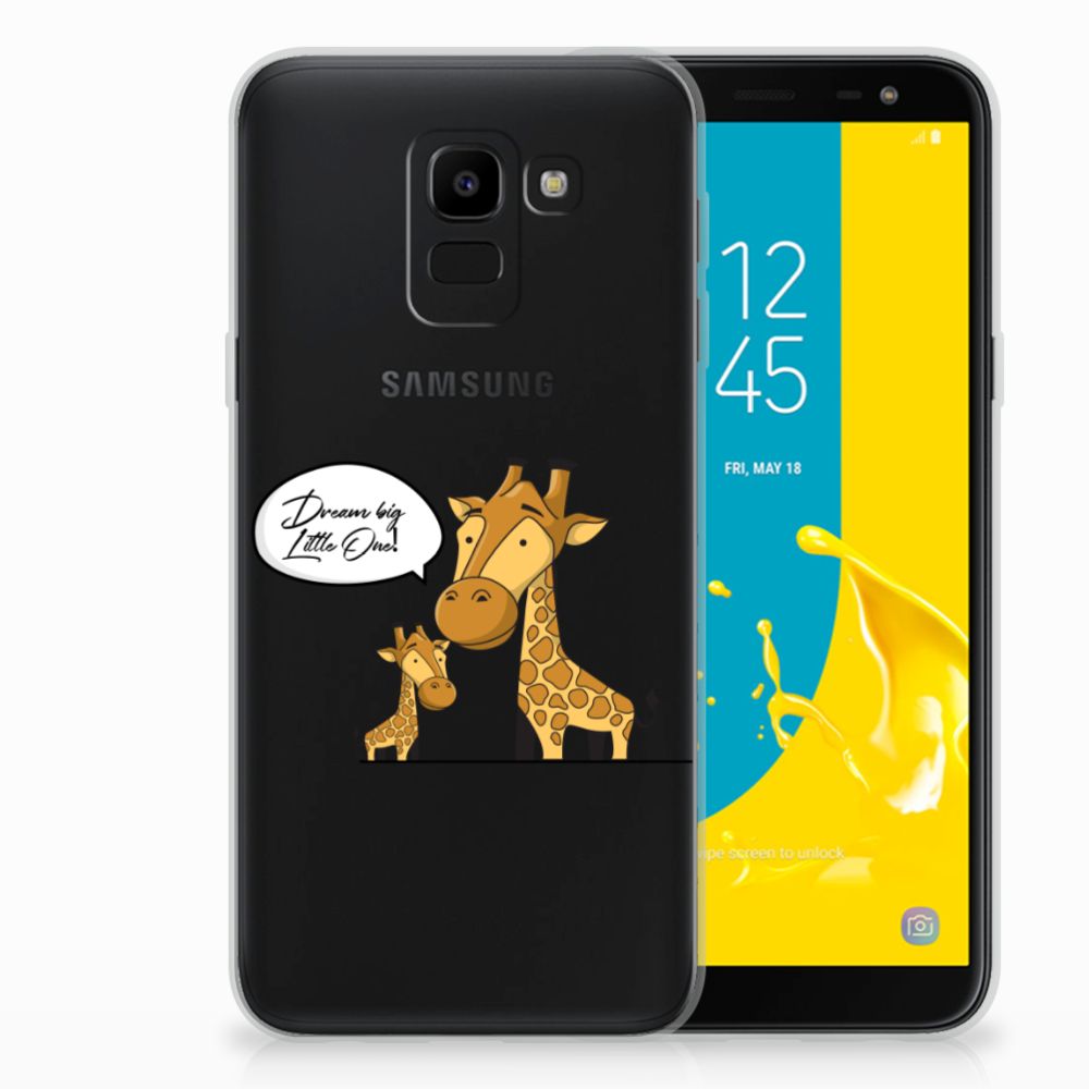 Samsung Galaxy J6 2018 Telefoonhoesje met Naam Giraffe