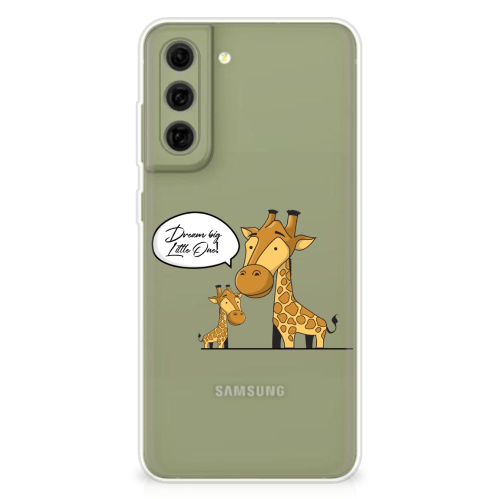 Samsung Galaxy S21FE Telefoonhoesje met Naam Giraffe