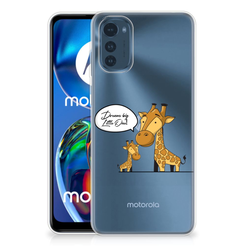 Motorola Moto E32/E32s Telefoonhoesje met Naam Giraffe