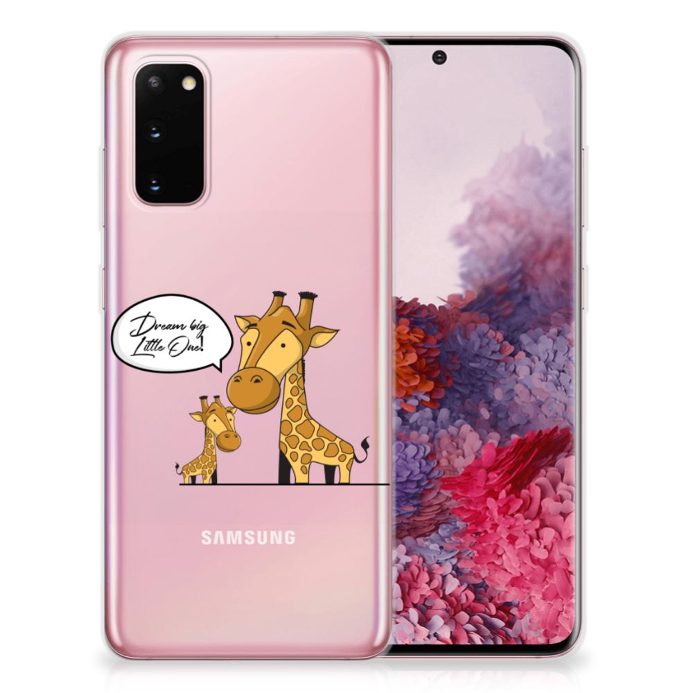 Samsung Galaxy S20 Telefoonhoesje met Naam Giraffe