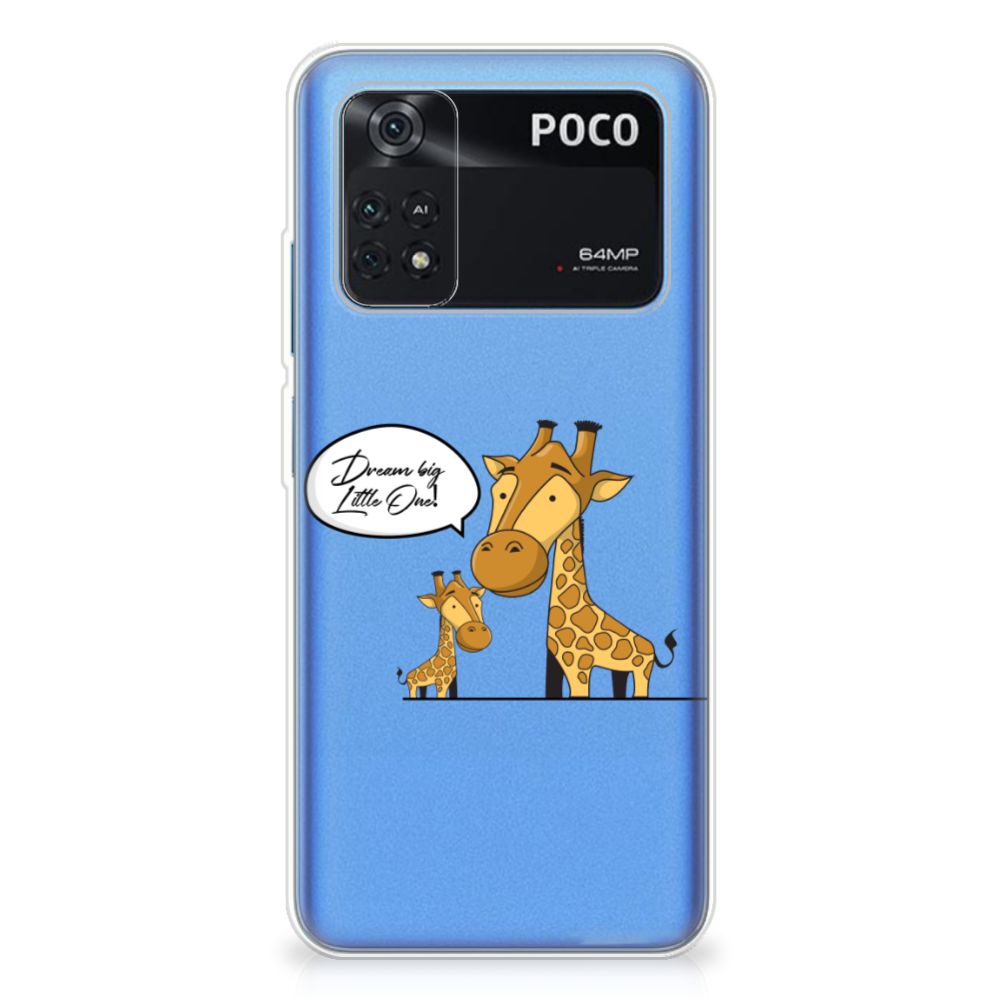 Xiaomi Poco M4 Pro 4G Telefoonhoesje met Naam Giraffe
