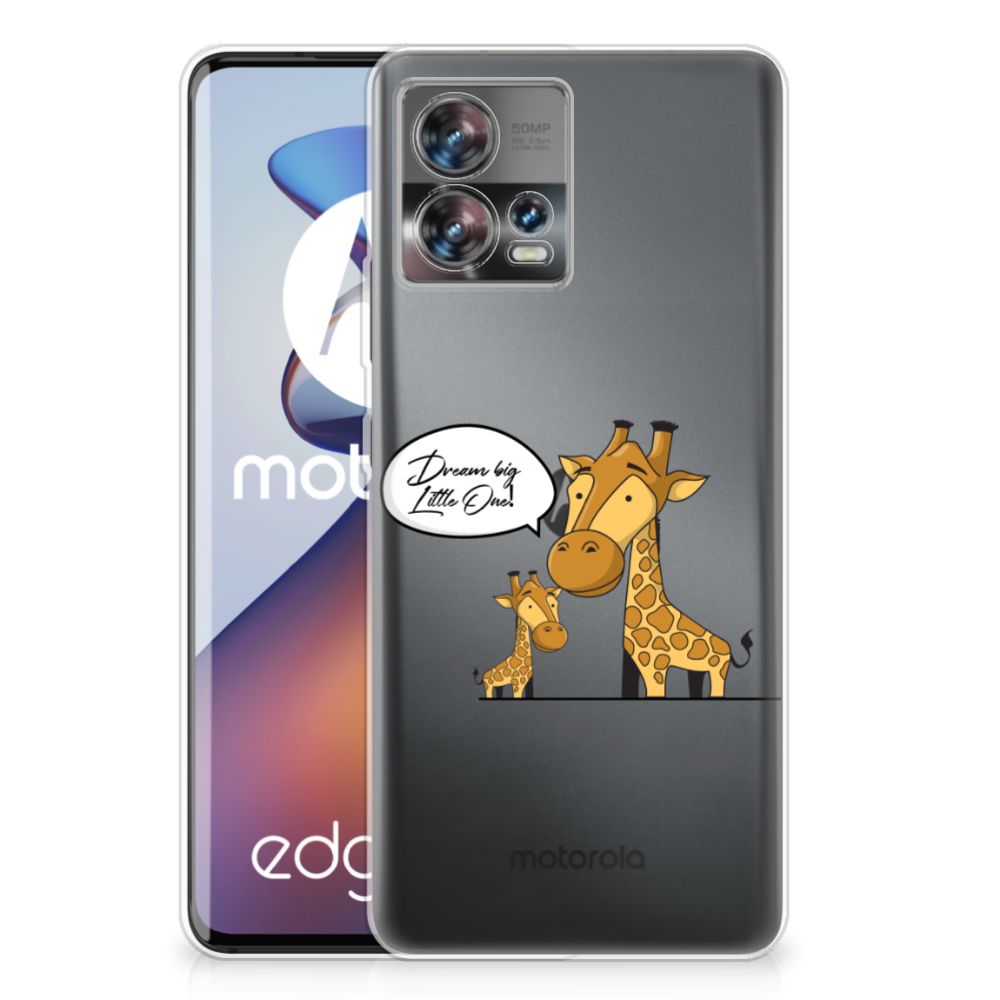 Motorola Edge 30 Fusion Telefoonhoesje met Naam Giraffe