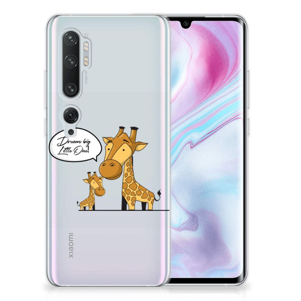 Xiaomi Mi Note 10 Pro Telefoonhoesje met Naam Giraffe