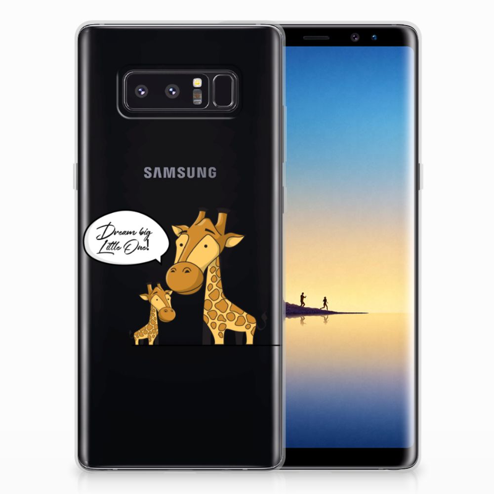 Samsung Galaxy Note 8 Telefoonhoesje met Naam Giraffe