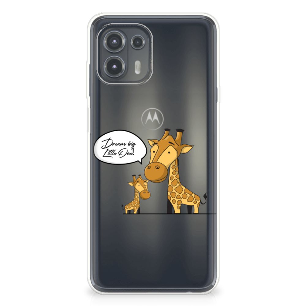 Motorola Edge 20 Lite Telefoonhoesje met Naam Giraffe