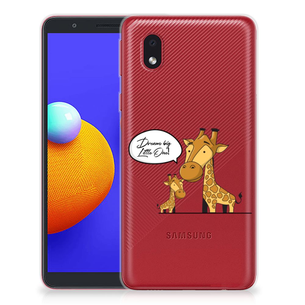 Samsung Galaxy A01 Core Telefoonhoesje met Naam Giraffe