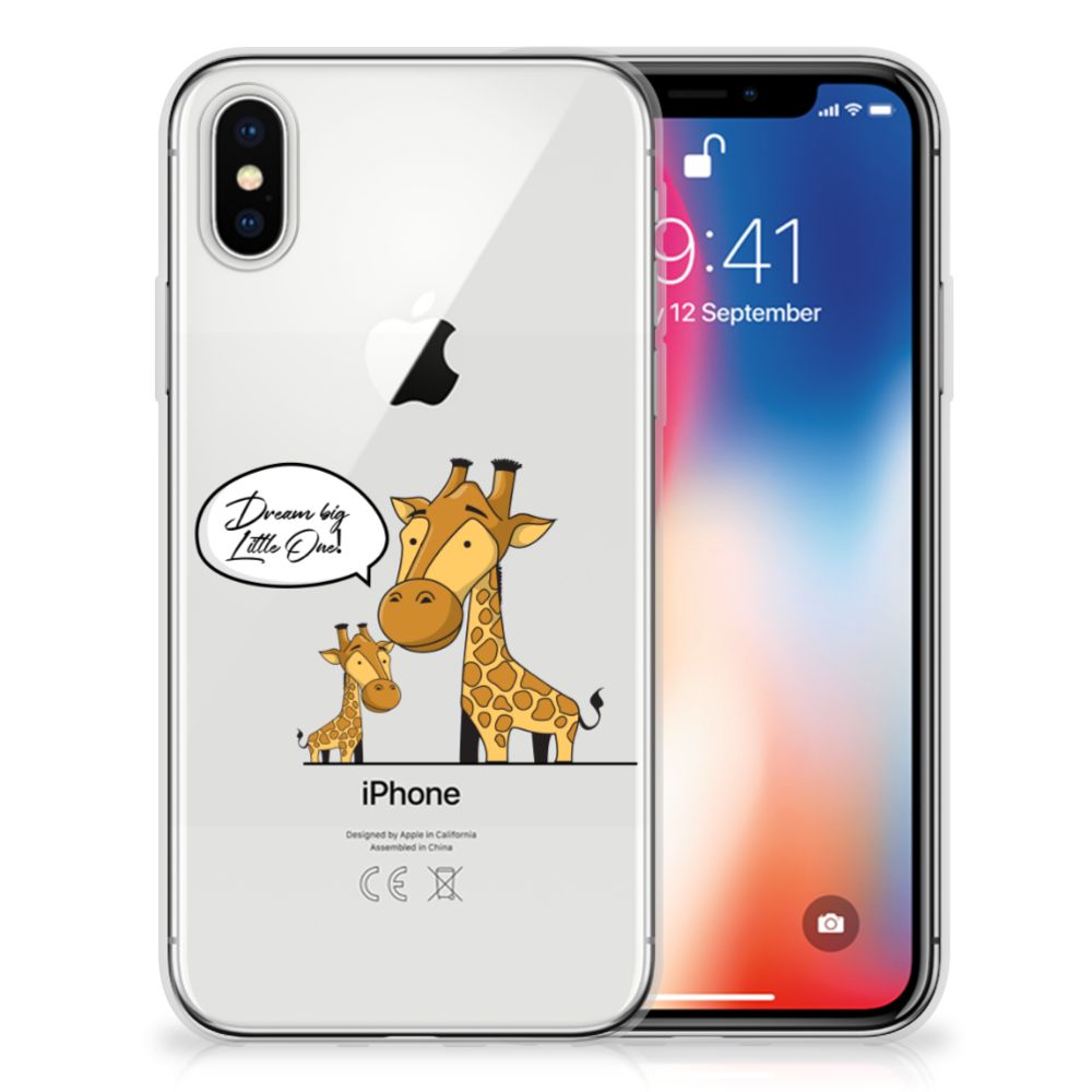 Apple iPhone X | Xs Telefoonhoesje met Naam Giraffe