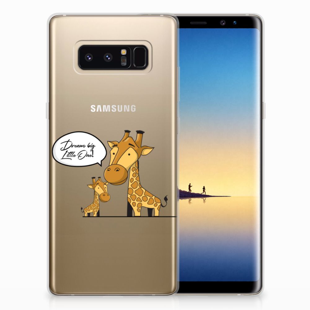Samsung Galaxy Note 8 Telefoonhoesje met Naam Giraffe