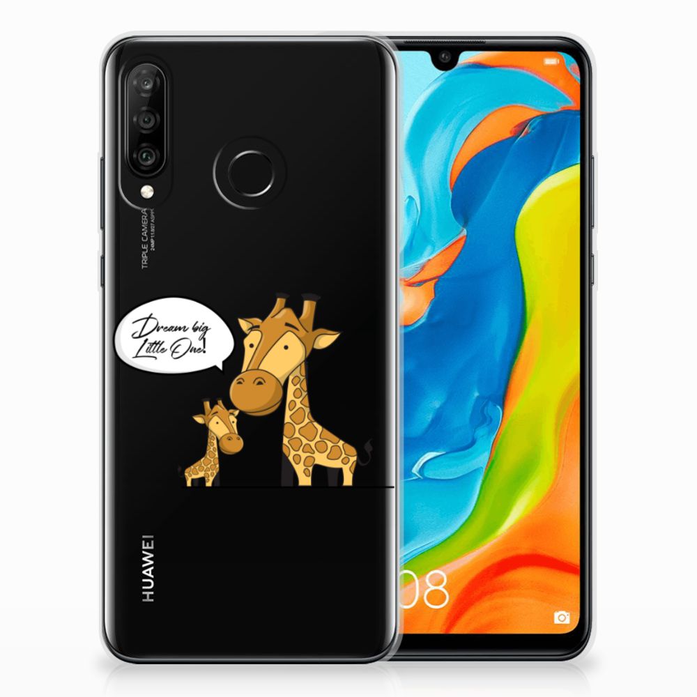 Huawei P30 Lite Telefoonhoesje met Naam Giraffe
