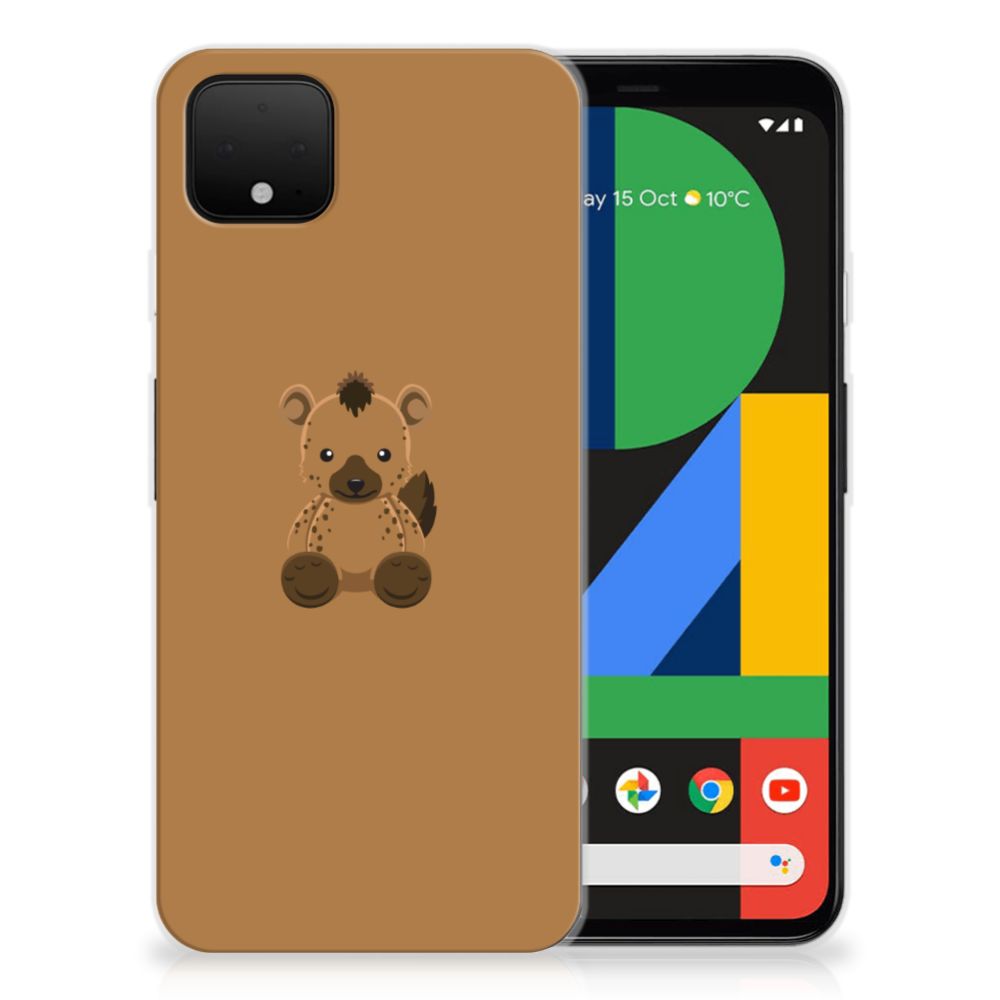 Google Pixel 4 XL Telefoonhoesje met Naam Baby Hyena