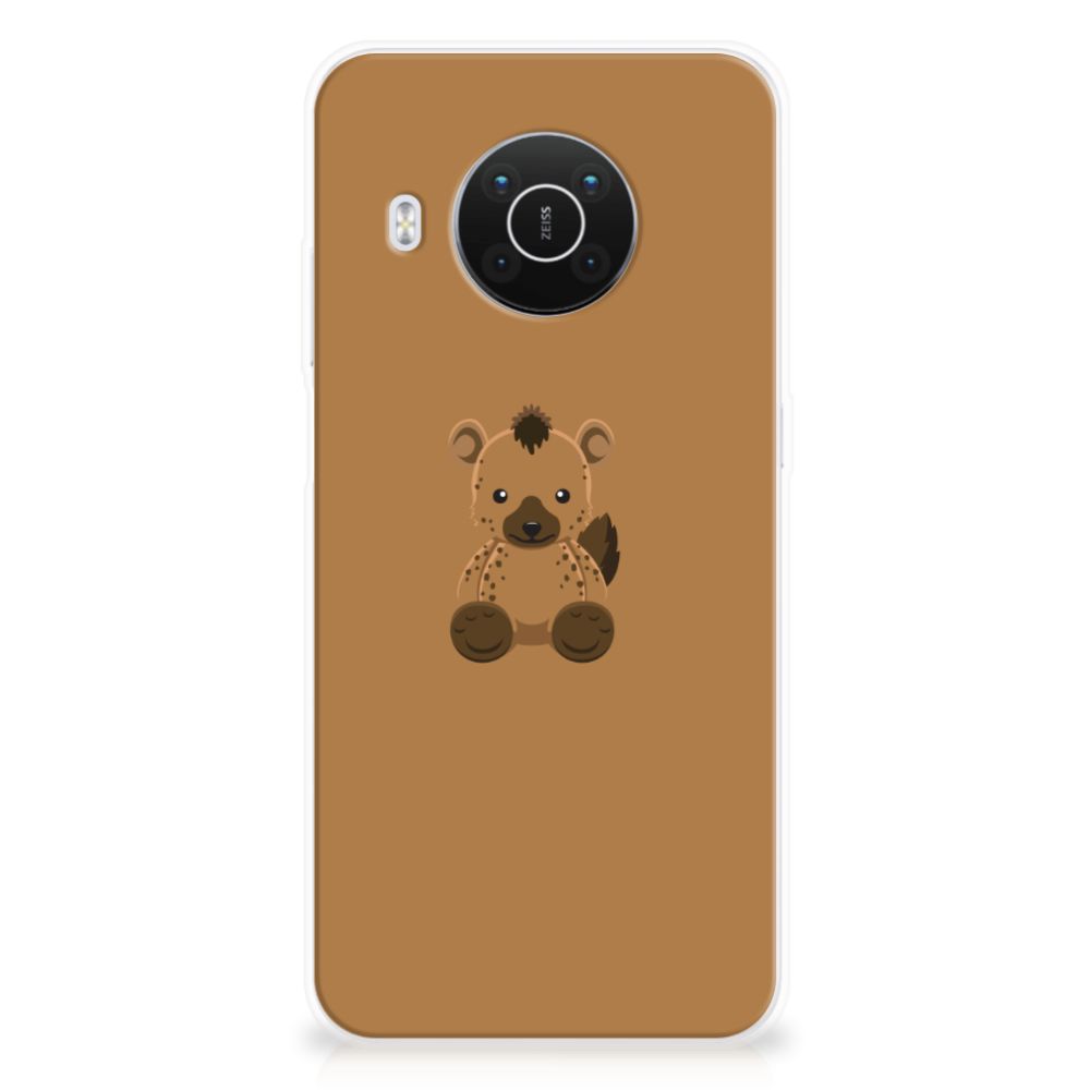 Nokia X10 | X20 Telefoonhoesje met Naam Baby Hyena