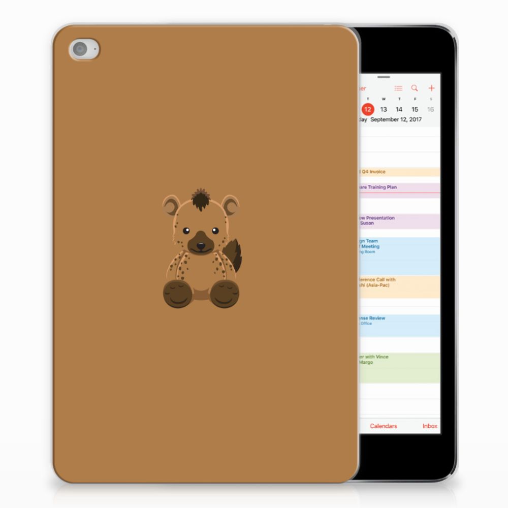 Apple iPad Mini 4 Uniek Tablethoesje Baby Hyena