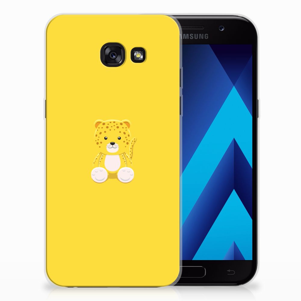 Samsung Galaxy A5 2017 Telefoonhoesje met Naam Baby Leopard