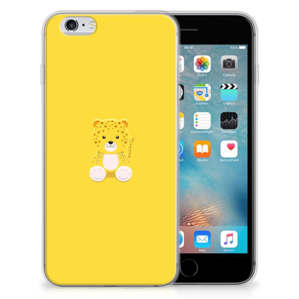 Apple iPhone 6 | 6s Telefoonhoesje met Naam Baby Leopard