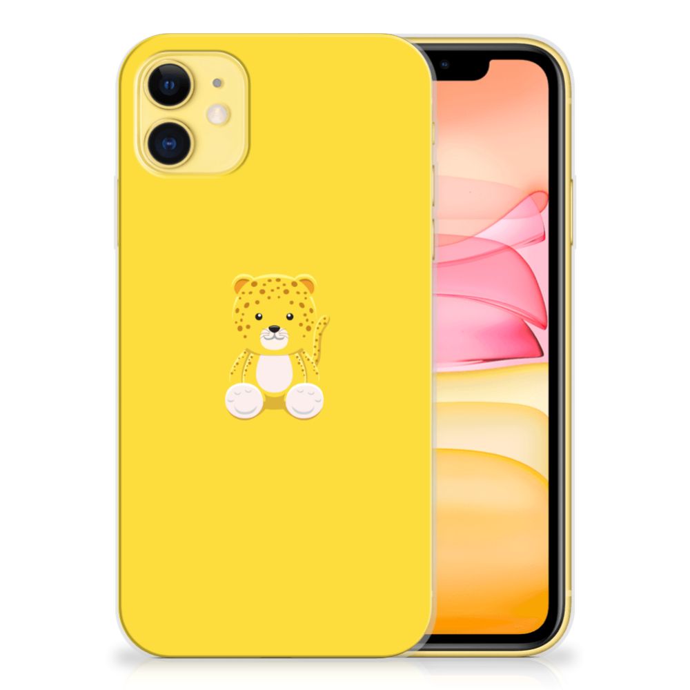 Apple iPhone 11 Telefoonhoesje met Naam Baby Leopard