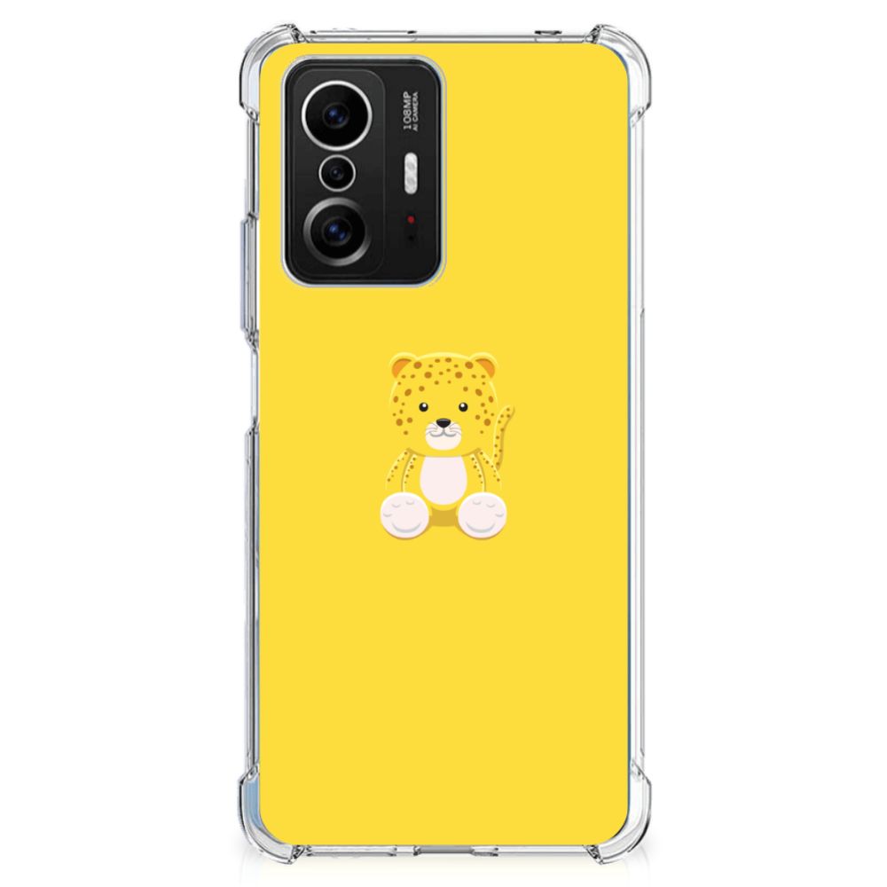 Xiaomi 11T | 11T Pro Stevig Bumper Hoesje Baby Leopard