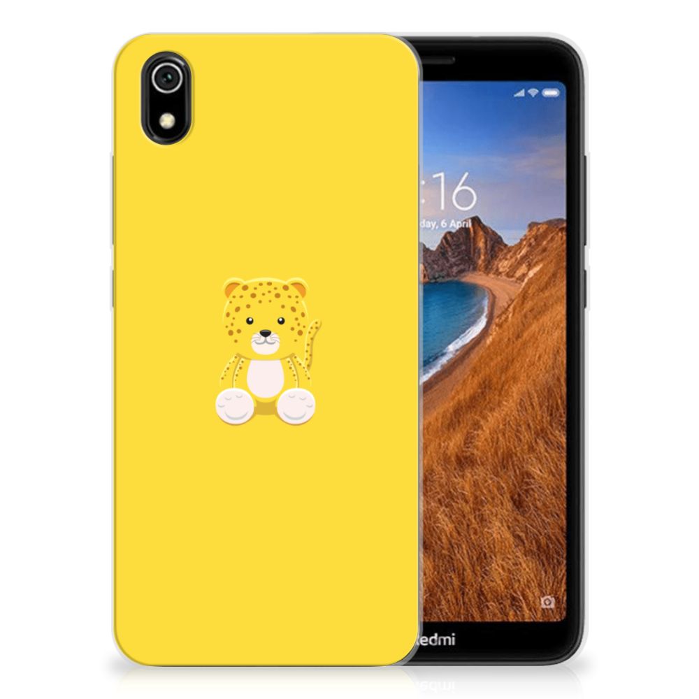 Xiaomi Redmi 7A Telefoonhoesje met Naam Baby Leopard