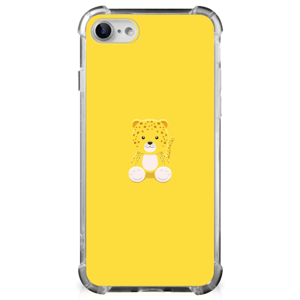 iPhone SE 2022/2020 | iPhone 8/7 Stevig Bumper Hoesje Baby Leopard