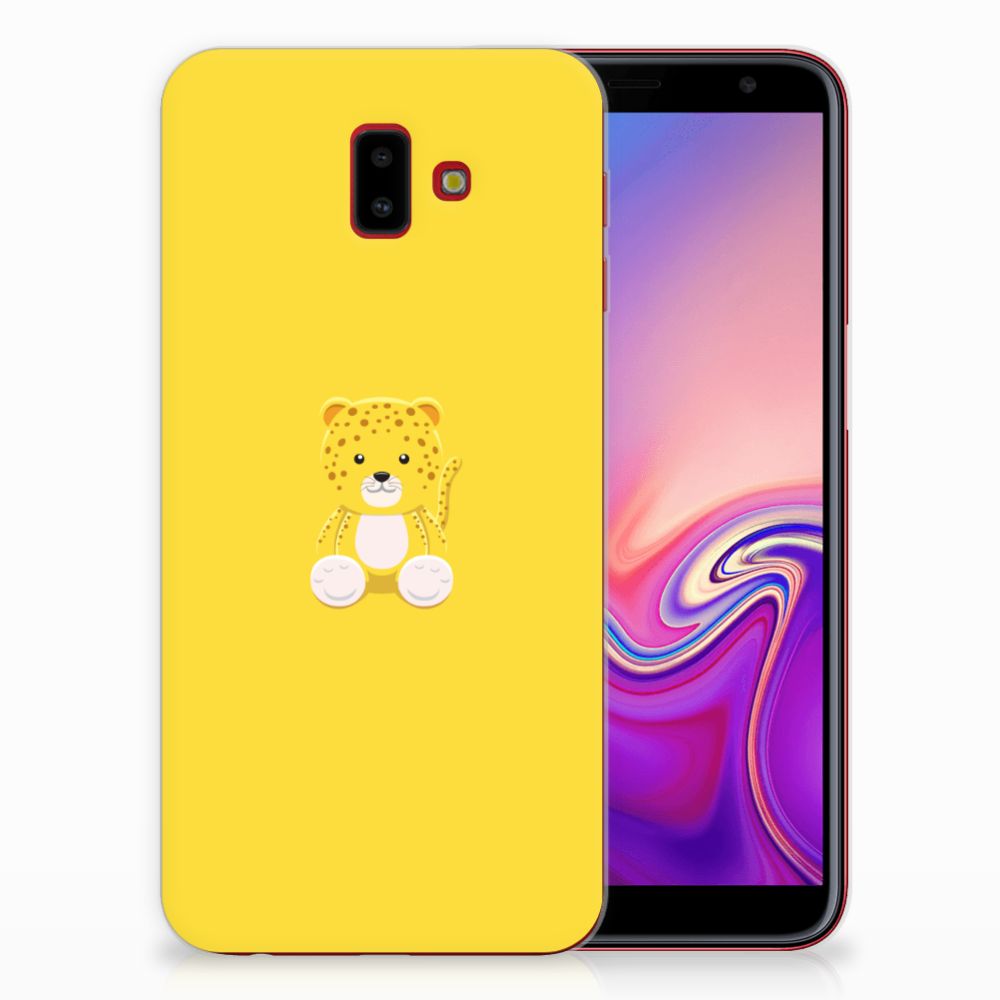Samsung Galaxy J6 Plus (2018) Telefoonhoesje met Naam Baby Leopard