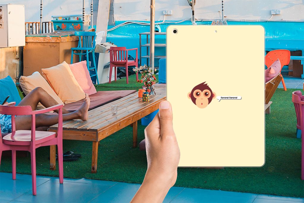 Apple iPad 10.2 | iPad 10.2 (2020) | 10.2 (2021) Tablet Back Cover Monkey