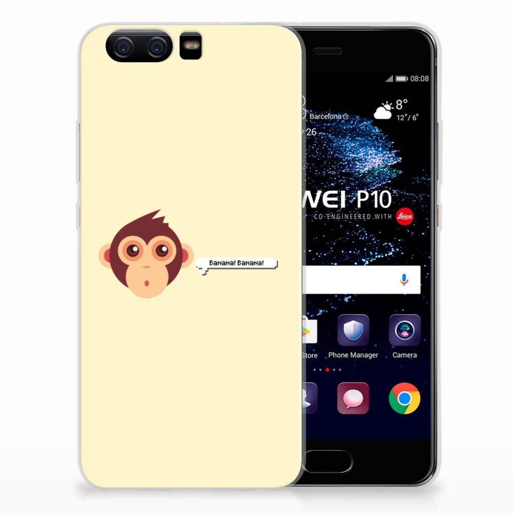 Huawei P10 Telefoonhoesje met Naam Monkey