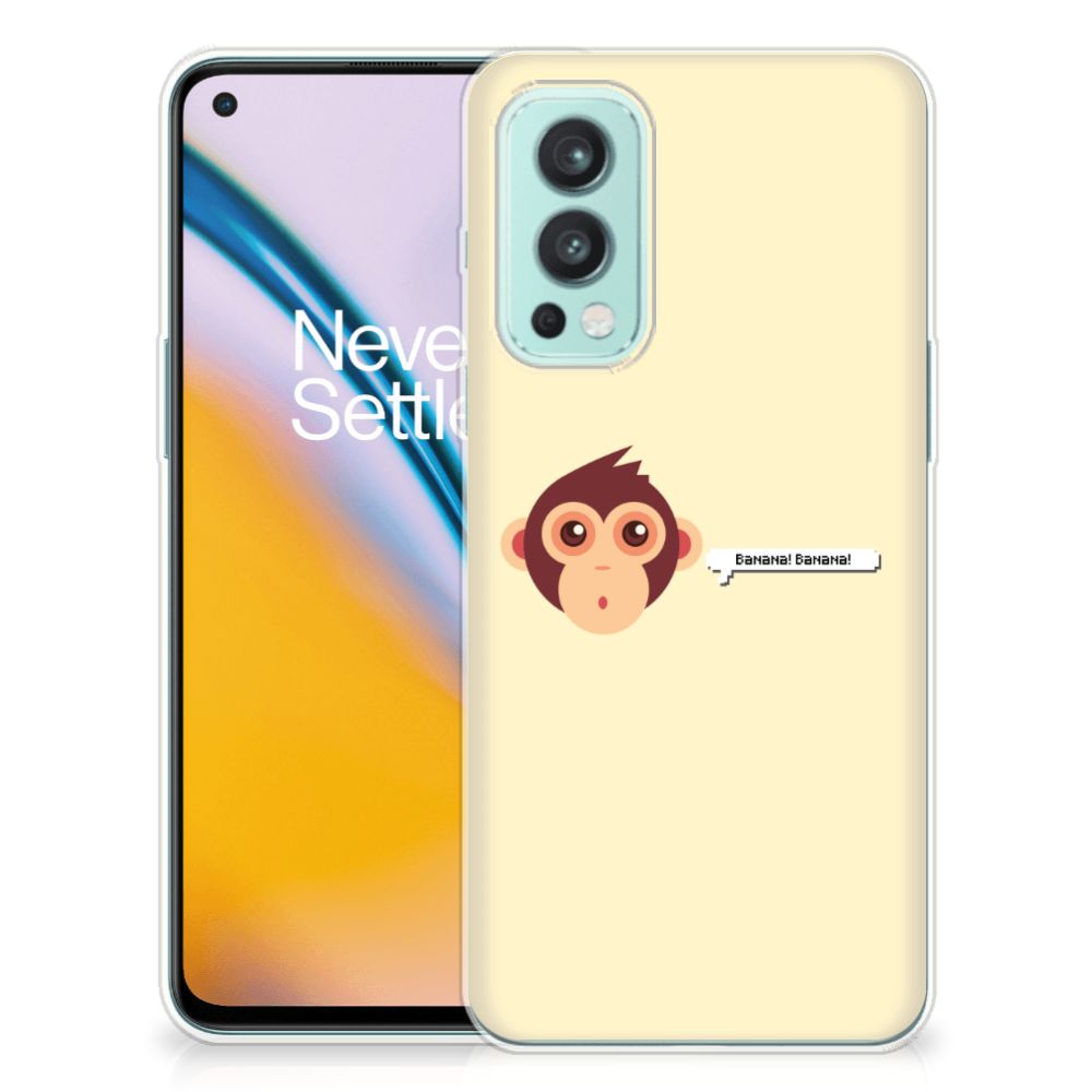 OnePlus Nord 2 5G Telefoonhoesje met Naam Monkey