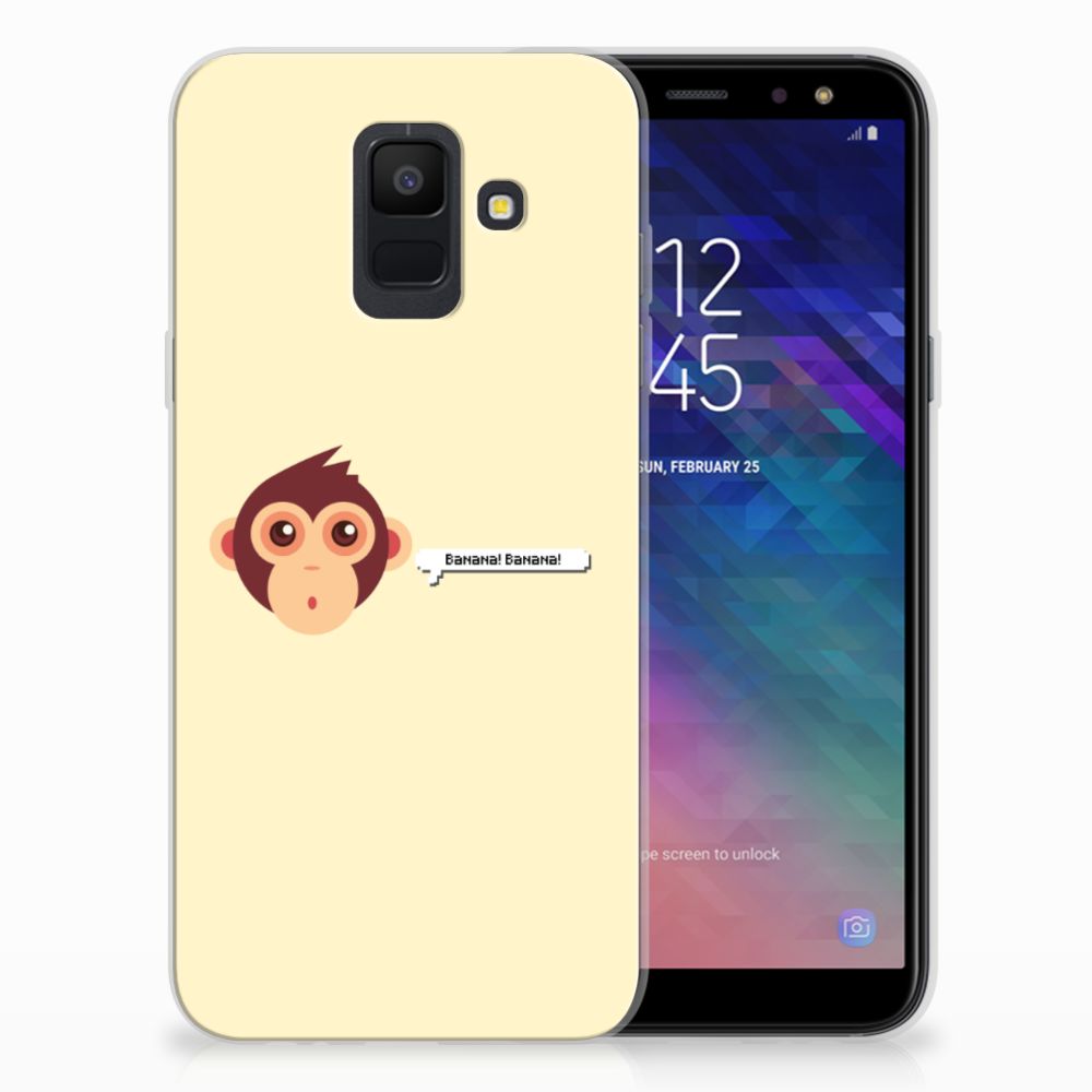 Samsung Galaxy A6 (2018) Telefoonhoesje met Naam Monkey