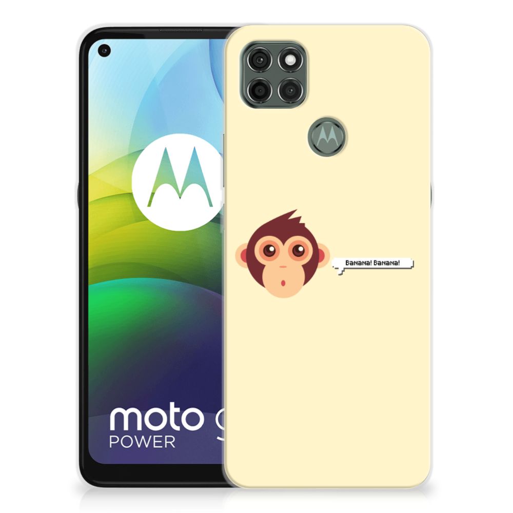 Motorola Moto G9 Power Telefoonhoesje met Naam Monkey