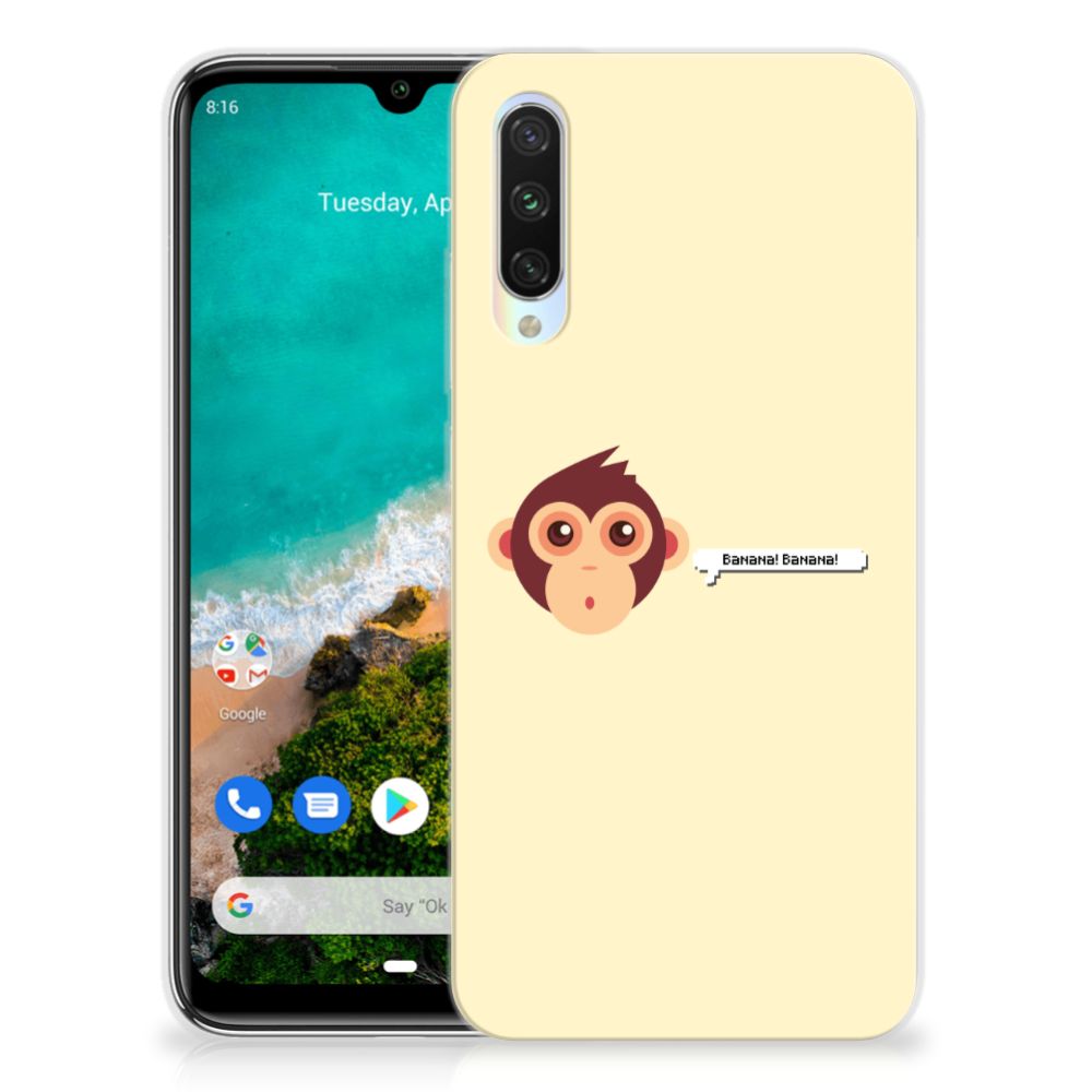 Xiaomi Mi A3 Telefoonhoesje met Naam Monkey