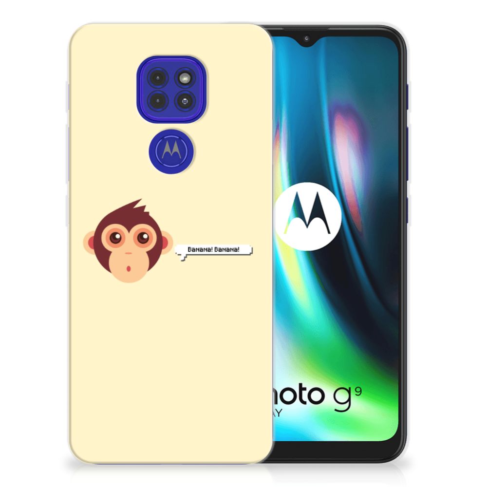 Motorola Moto G9 Play | E7 Plus Telefoonhoesje met Naam Monkey
