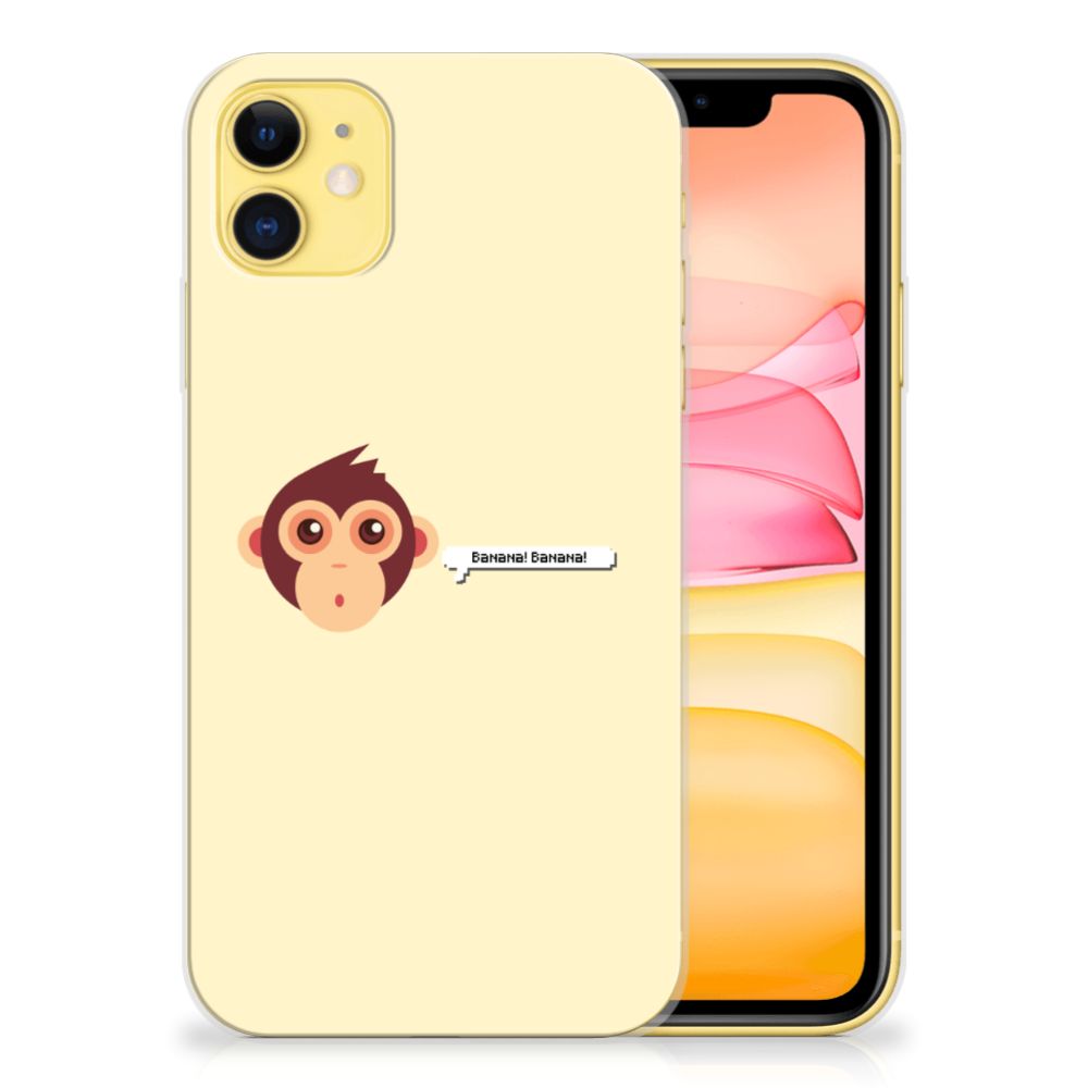 Apple iPhone 11 Telefoonhoesje met Naam Monkey