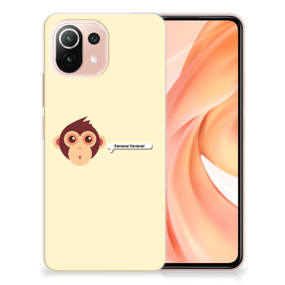 Xiaomi Mi 11 Lite | 11 Lite 5G NE Telefoonhoesje met Naam Monkey