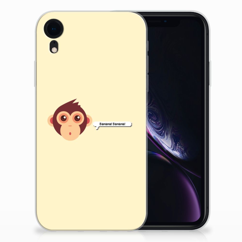 Apple iPhone Xr Telefoonhoesje met Naam Monkey