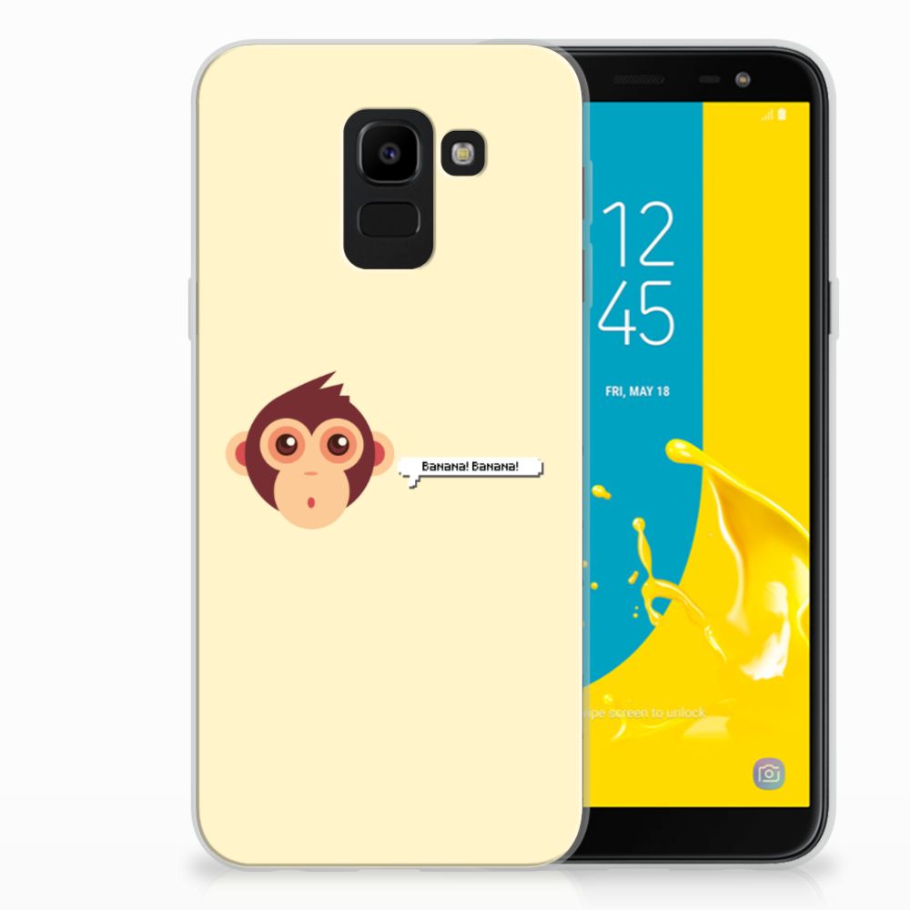 Samsung Galaxy J6 2018 Telefoonhoesje met Naam Monkey