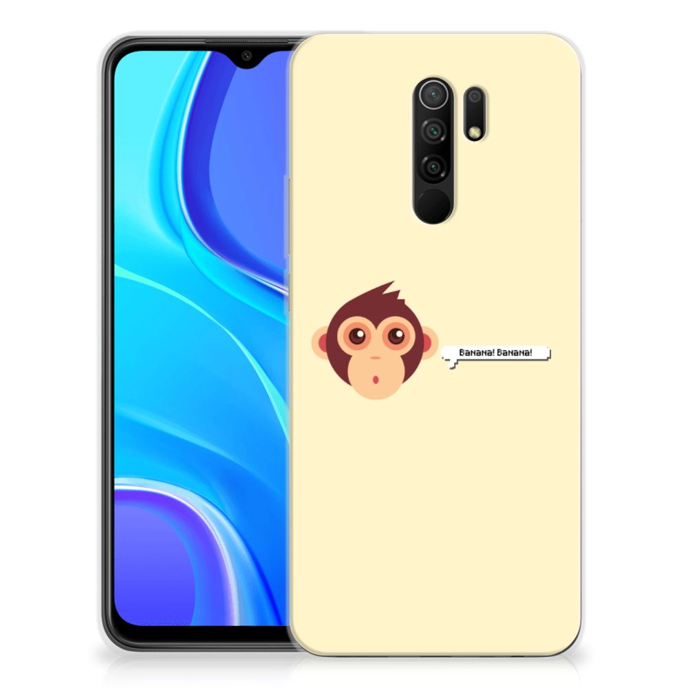 Xiaomi Redmi 9 Telefoonhoesje met Naam Monkey