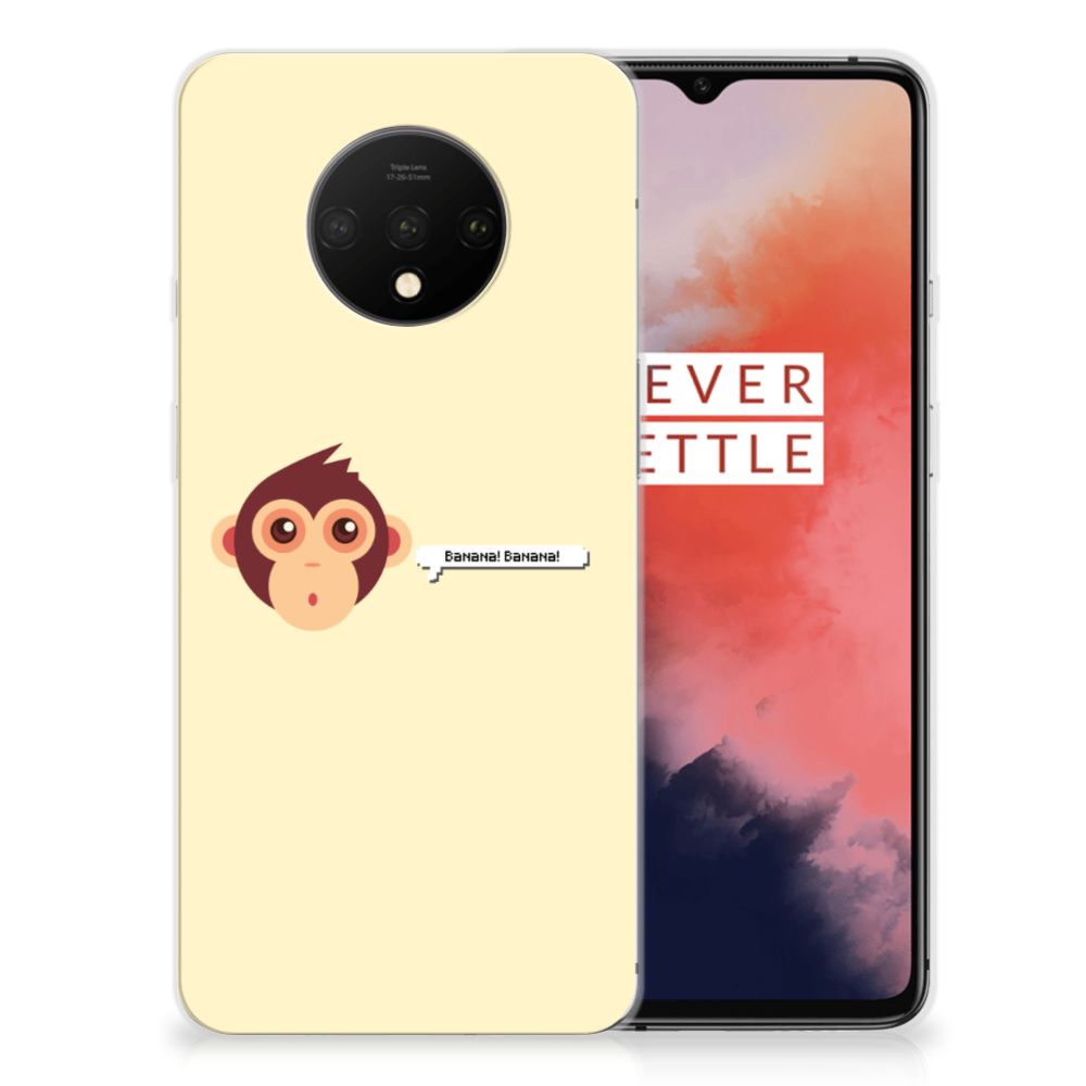 OnePlus 7T Telefoonhoesje met Naam Monkey