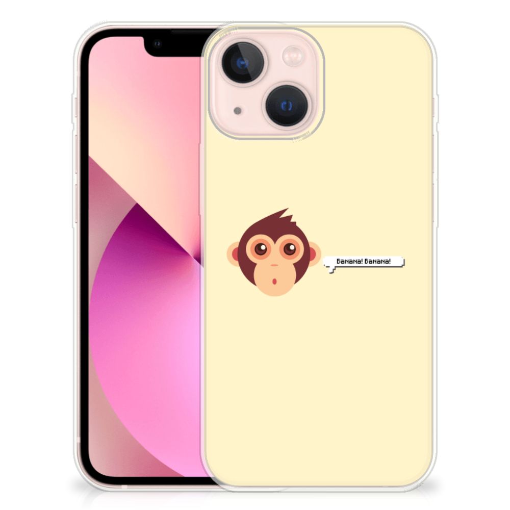 iPhone 13 mini Telefoonhoesje met Naam Monkey