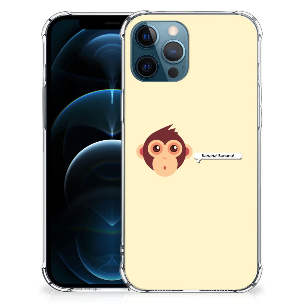 iPhone 12 | 12 Pro Stevig Bumper Hoesje Monkey