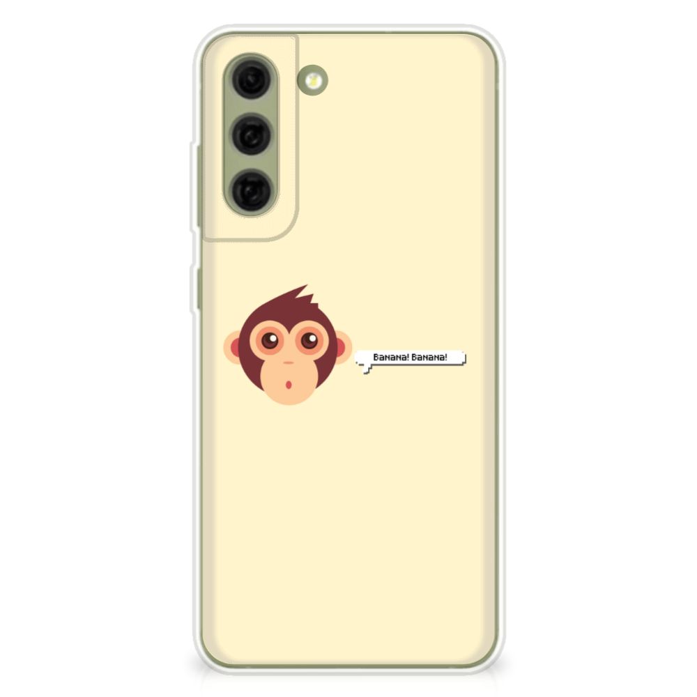 Samsung Galaxy S21FE Telefoonhoesje met Naam Monkey