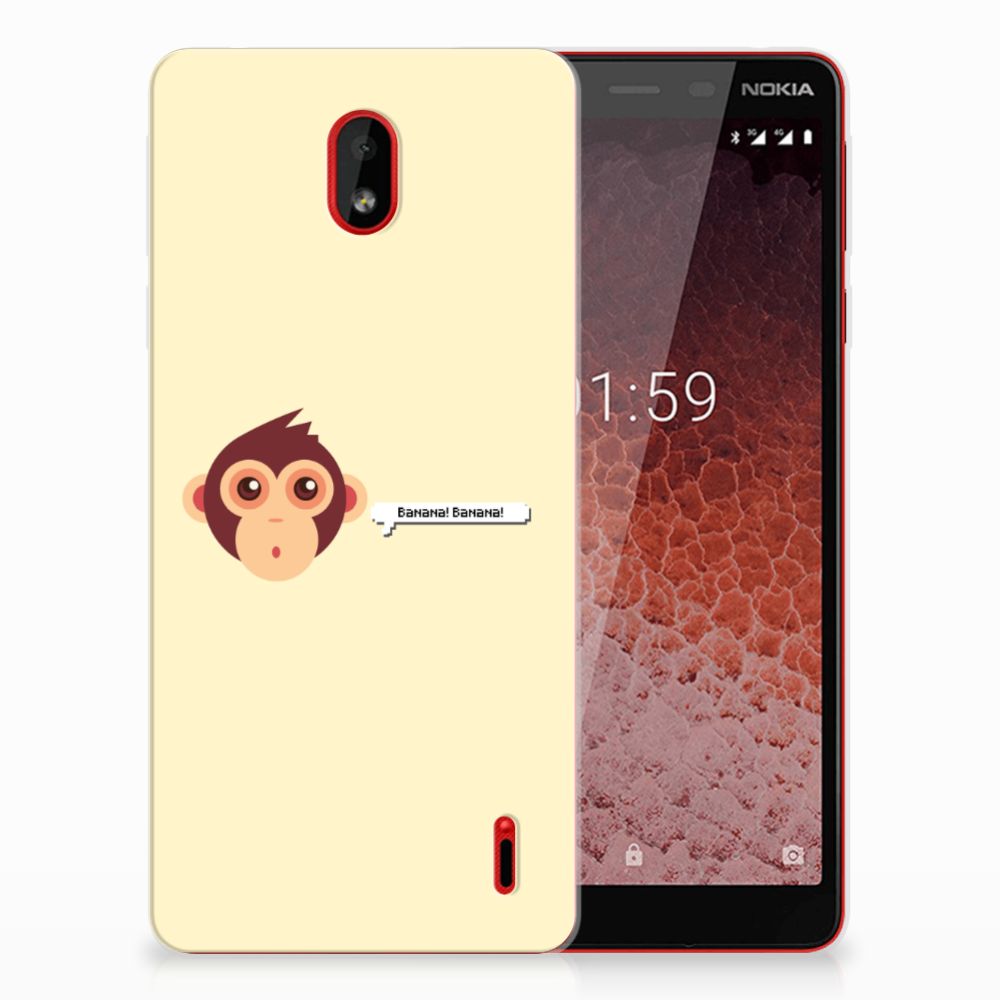 Nokia 1 Plus Telefoonhoesje met Naam Monkey