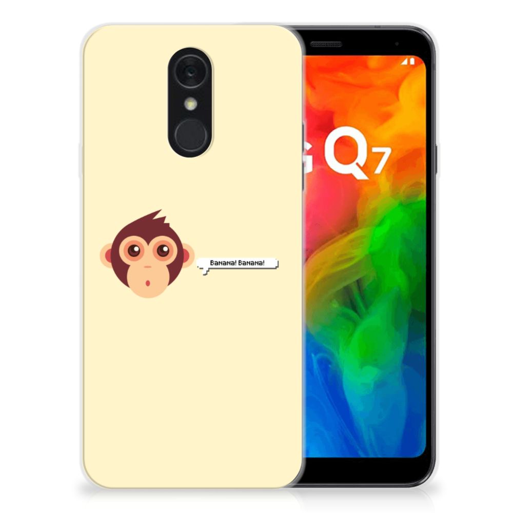 LG Q7 Telefoonhoesje met Naam Monkey