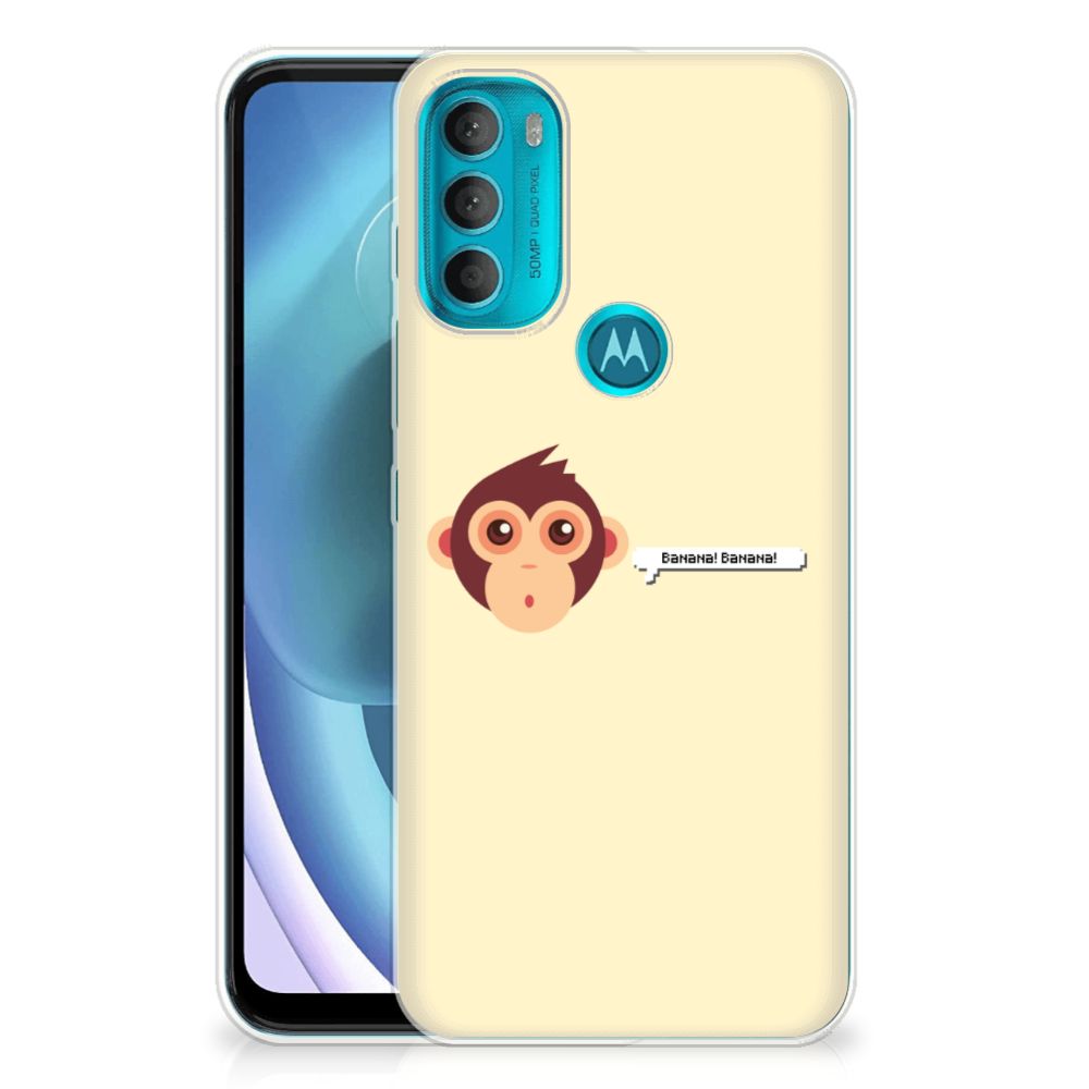 Motorola Moto G71 5G Telefoonhoesje met Naam Monkey